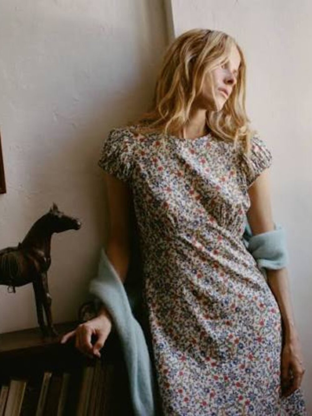Doen Rhodia Floral Cotton Midi Dress - SZ S